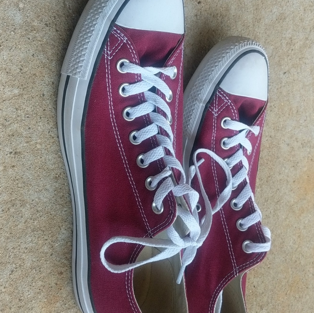 Burgundy Converse